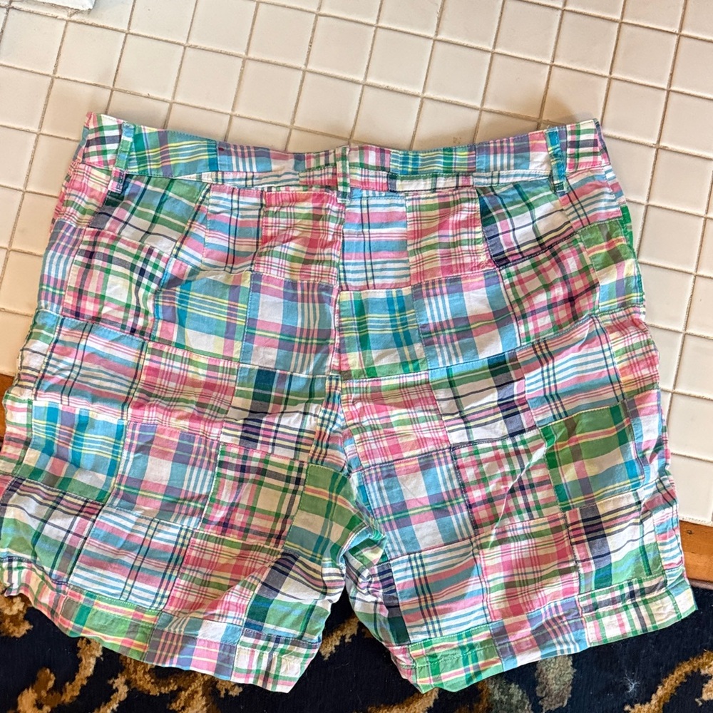 Talbots Multicolor Plaid Patchwork Shorts- worn a… - image 4